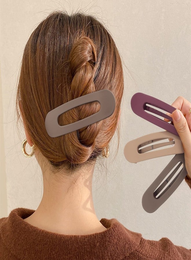 ACO-UINT 8 Pack Hair Accessories: Flat Claw Clips, Alligator Barrettes, Non-Slip French Clips, Duckbilled Hair Clips for Women's Hairstyling and Sectioning - Image 4
